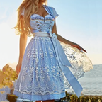 R&B | Frauen Dirndl Traditionell Schöne Kleid