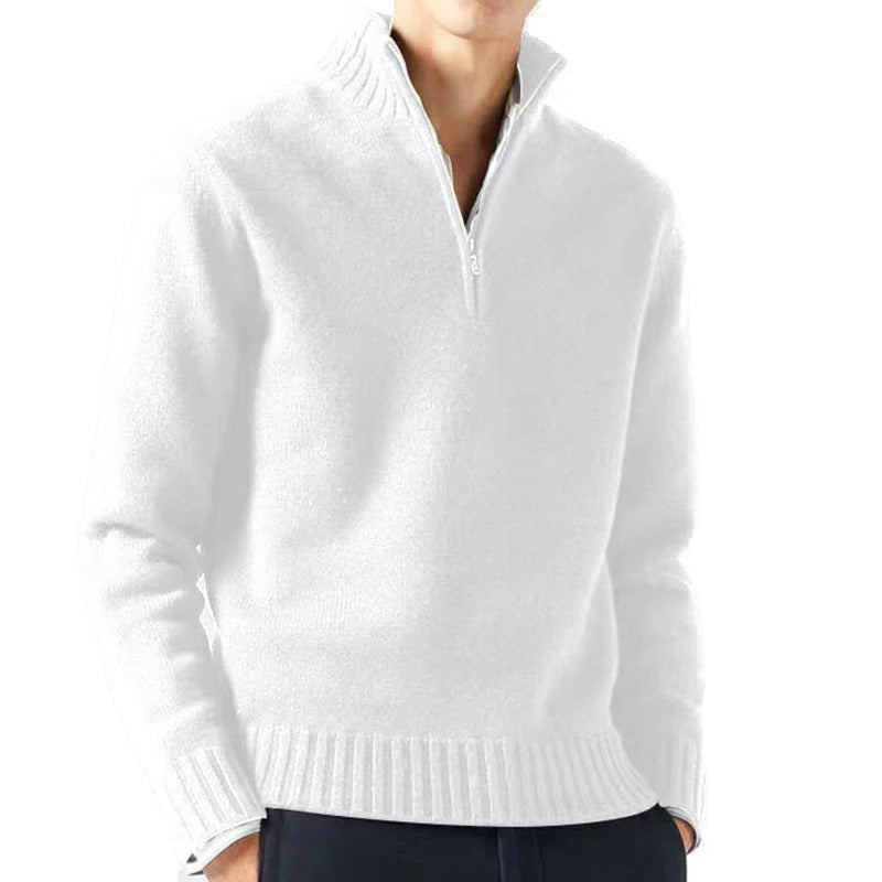 R&B | Rollkragenpullover mit Reißverschluss