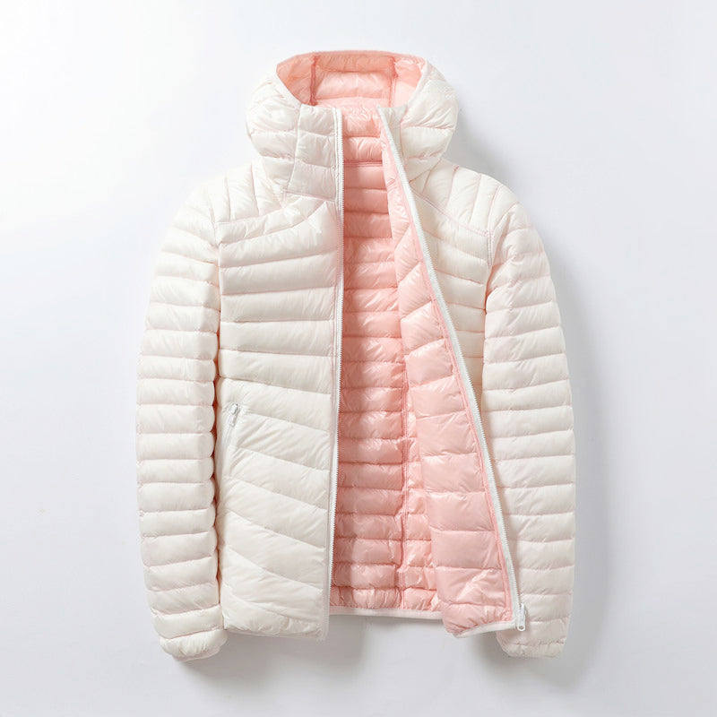 R&B | Leichte Daunenjacke mit Kontrastfutter Polyester Warm und Praktisch