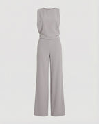 Eleganter Jumpsuit mit Rundhalsausschnitt für Alltag & Besondere Anlässe - R&B