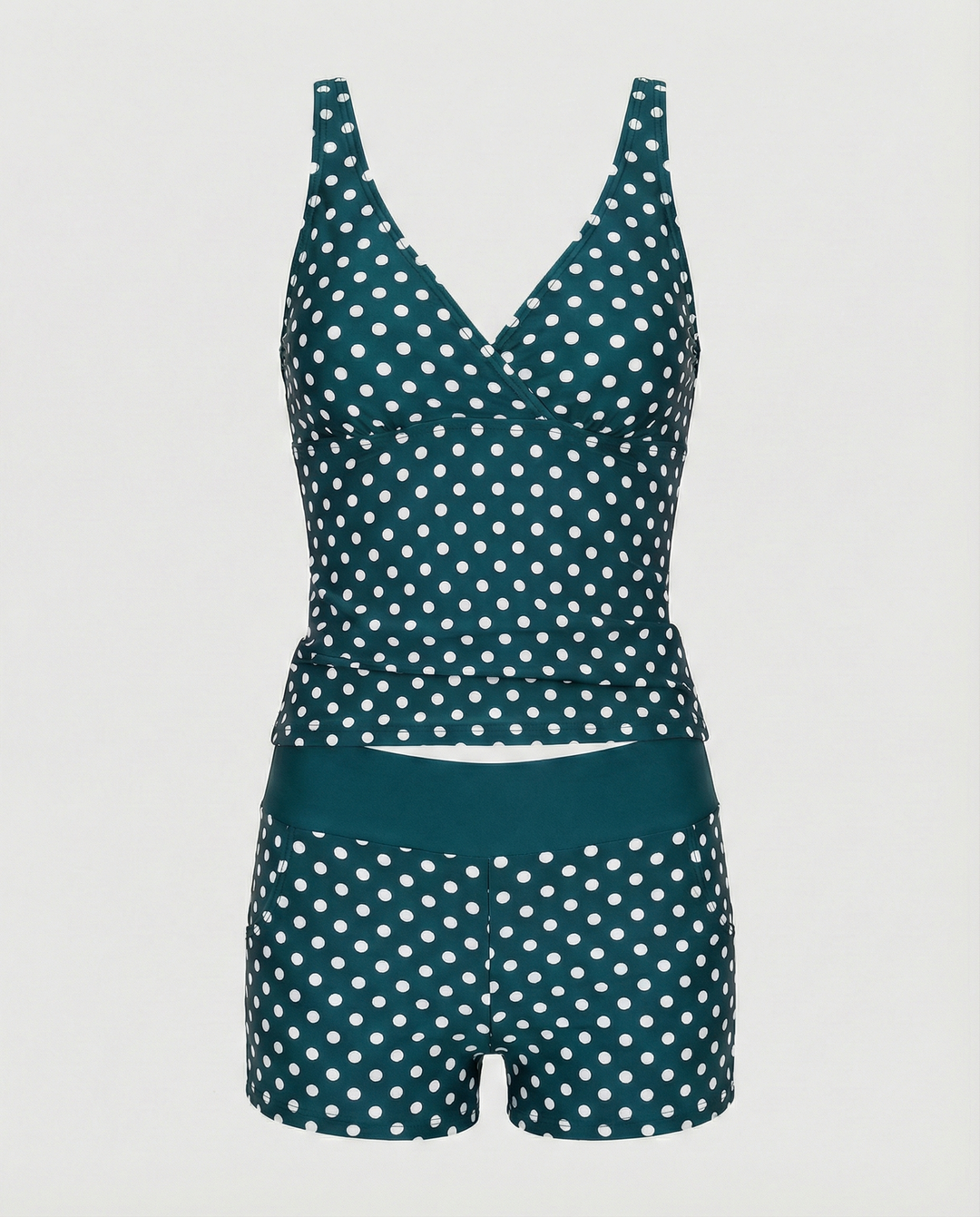 R&B – Figurschmeichelnder Damen-Tankini, Tankini-Oberteil & Modische Shorts