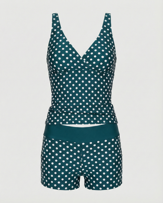R&B – Figurschmeichelnder Damen-Tankini, Tankini-Oberteil & Modische Shorts