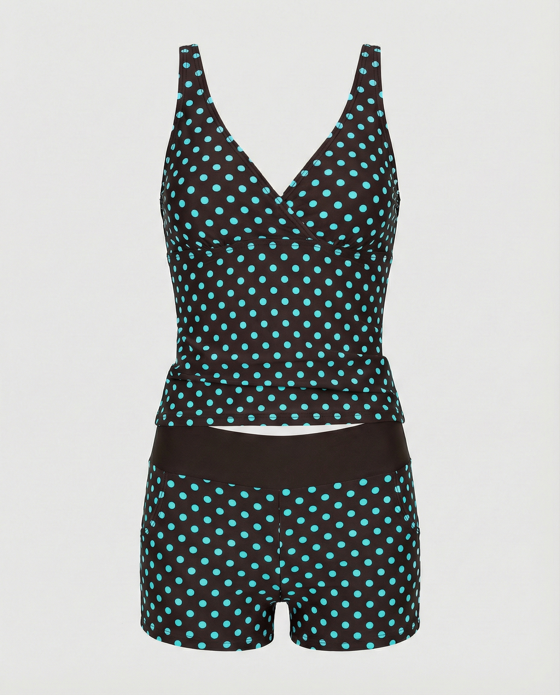 R&B – Figurschmeichelnder Damen-Tankini, Tankini-Oberteil & Modische Shorts