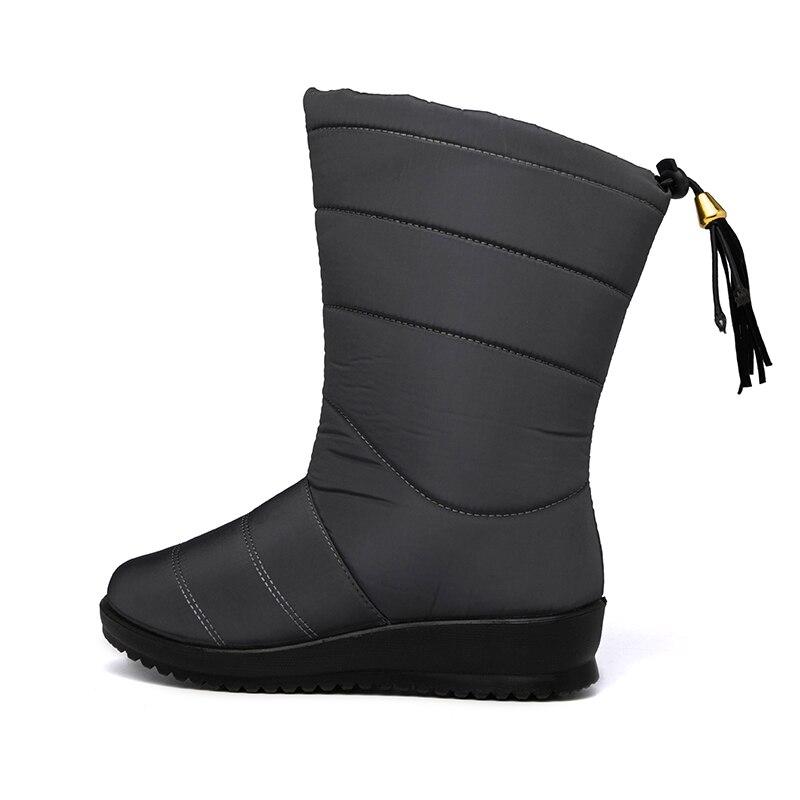 R&B | Damen Wasserdichte Winter Warme Baumwollstiefel