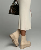R&B | Beige Kurze Stiefel