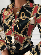 R&B | Schicke Damenbluse mit Goldenen Details