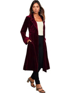 R&B | Samt Lange Blazer Damen Mantel
