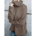 R&B | Rollkragenpullover Dickstrick Lockere Passform Weich und Komfortabel