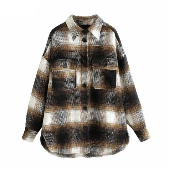 R&B | Vintage Mid Coat für Frauen - Stilvoll und Lässig