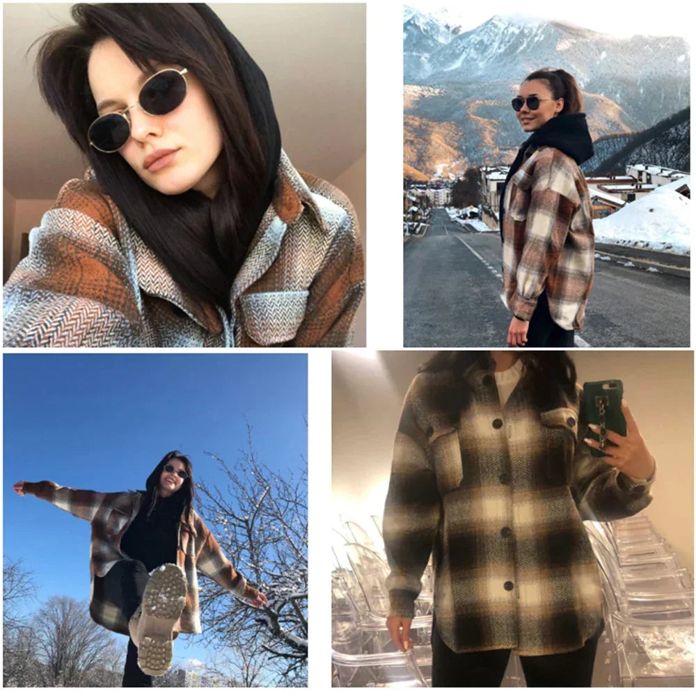 R&B | Vintage Mid Coat für Frauen - Stilvoll und Lässig