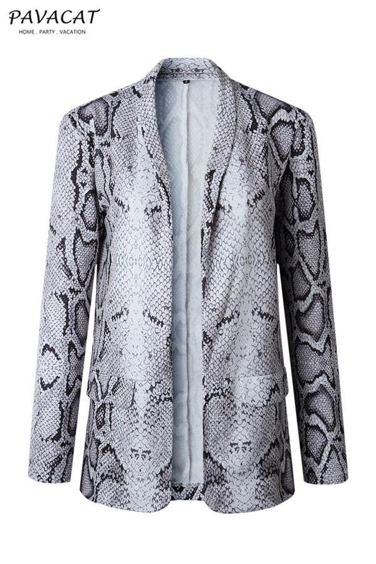 R&B | Tiermuster Strickjacke