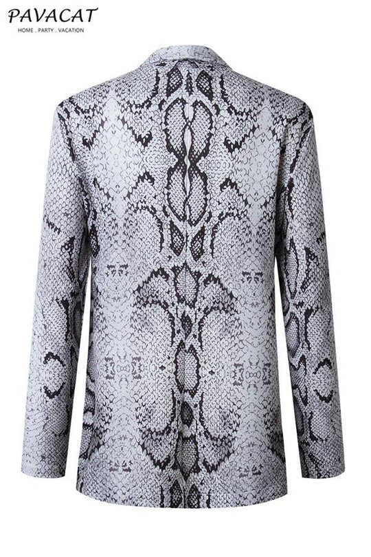 R&B | Tiermuster Strickjacke