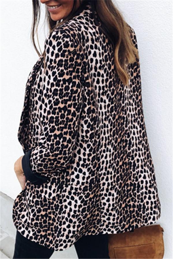R&B | Tiermuster Strickjacke