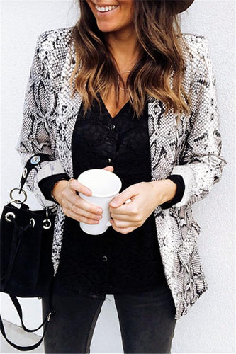 R&B | Tiermuster Strickjacke