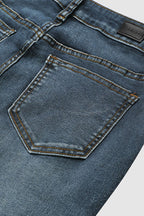 R&B | Mittel Taille Flamingo Bestickte Jeans