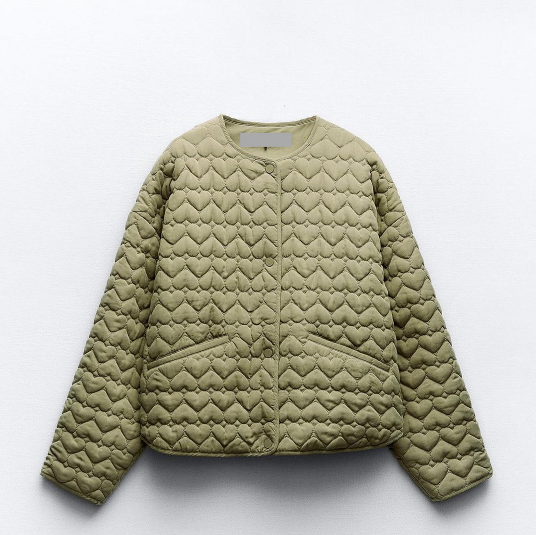 R&B | Gefütterte Jacke mit Herzmotiv