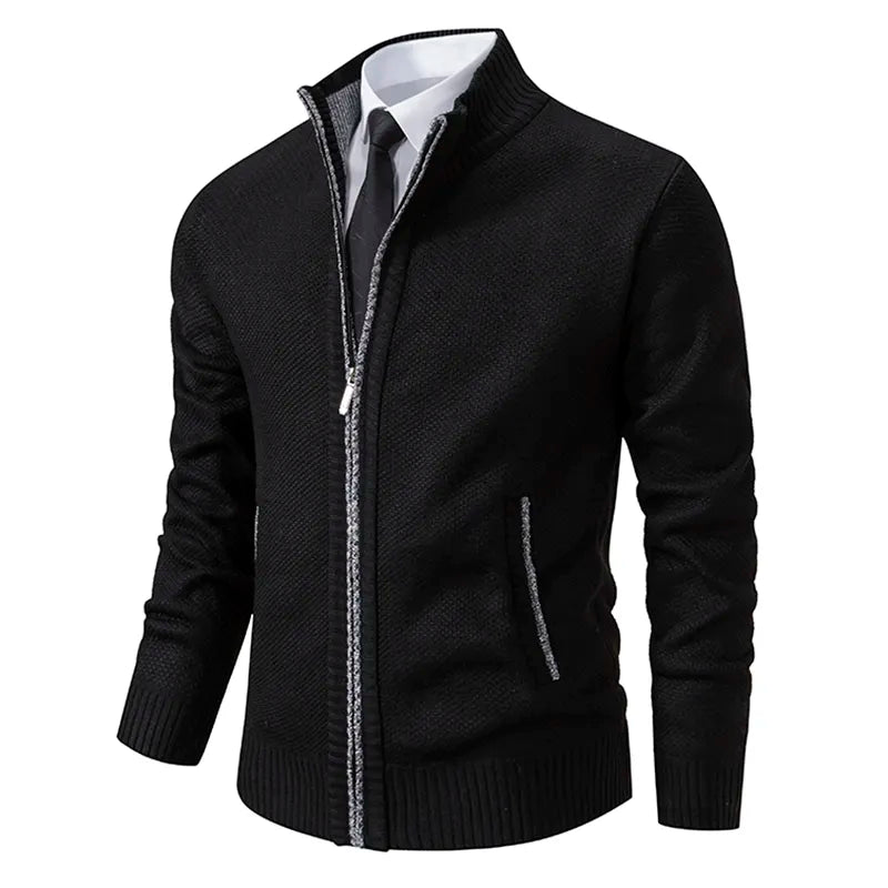 R&B - Stilvolle und Bequeme Winter Fleece Jacke mit Reißverschluss für Männer