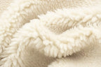 R&B | Oversized Teddyjacke - Kontrastbesatz Hoher Kragen Jacke