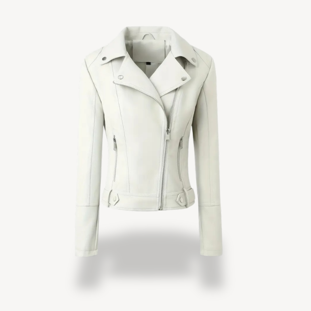 R&B | Fake-Leder Bikerjacke für Frauen