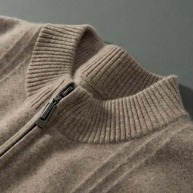 R&B | Wärmer lässiger Herren-Pullover mit Halb-Zip