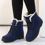 R&B | Warm gefütterte Damen Winterstiefel mit Schnürung