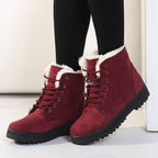 R&B | Warm gefütterte Damen Winterstiefel mit Schnürung