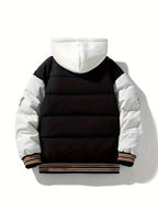 R&B | Warme Herren-Pufferjacke mit Kapuze