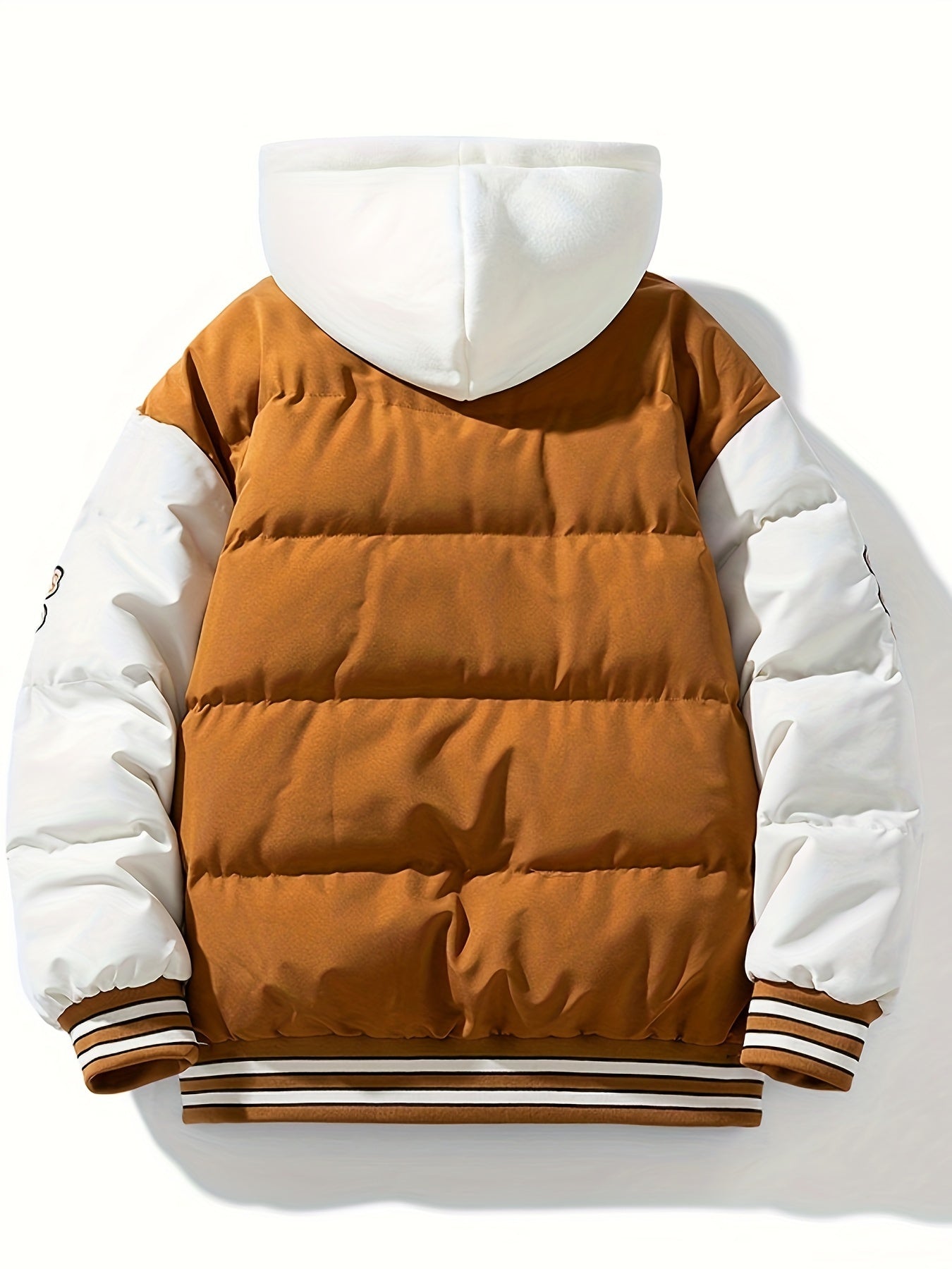 R&B | Warme Herren-Pufferjacke mit Kapuze