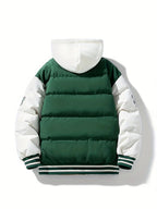 R&B | Warme Herren-Pufferjacke mit Kapuze