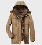 R&B | Warme Herren Winterjacke mit Kapuze