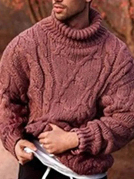 R&B | Twist Dicke Herren Rollkragenpullover