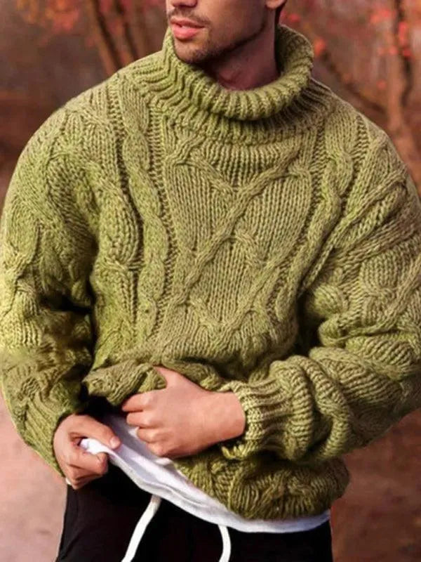 R&B | Twist Dicke Herren Rollkragenpullover
