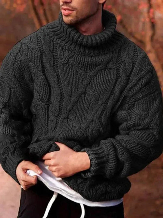R&B | Twist Dicke Herren Rollkragenpullover