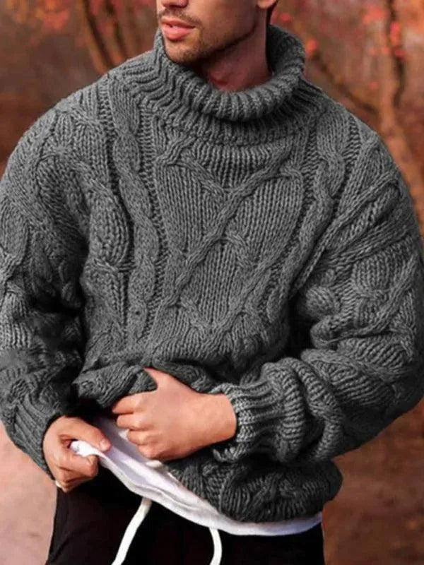 R&B | Twist Dicke Herren Rollkragenpullover
