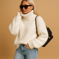 R&B | Eleganten Strick Damen Rollkragenpullover