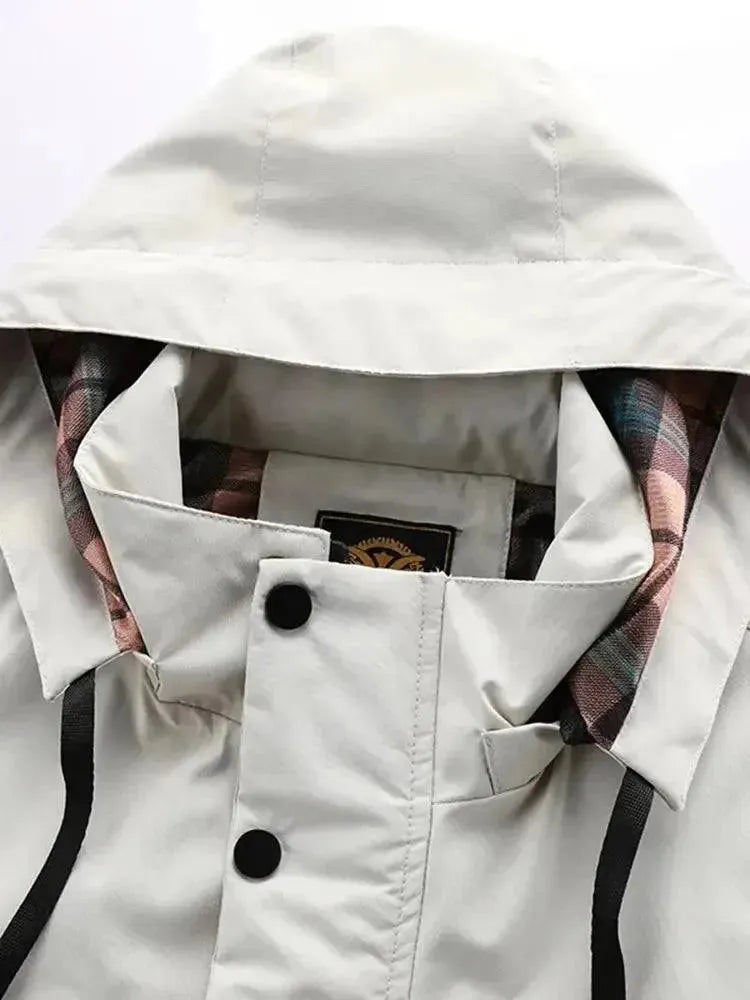 R&B | Wasserdichte Kapuzen Herren Windbreaker Jacke
