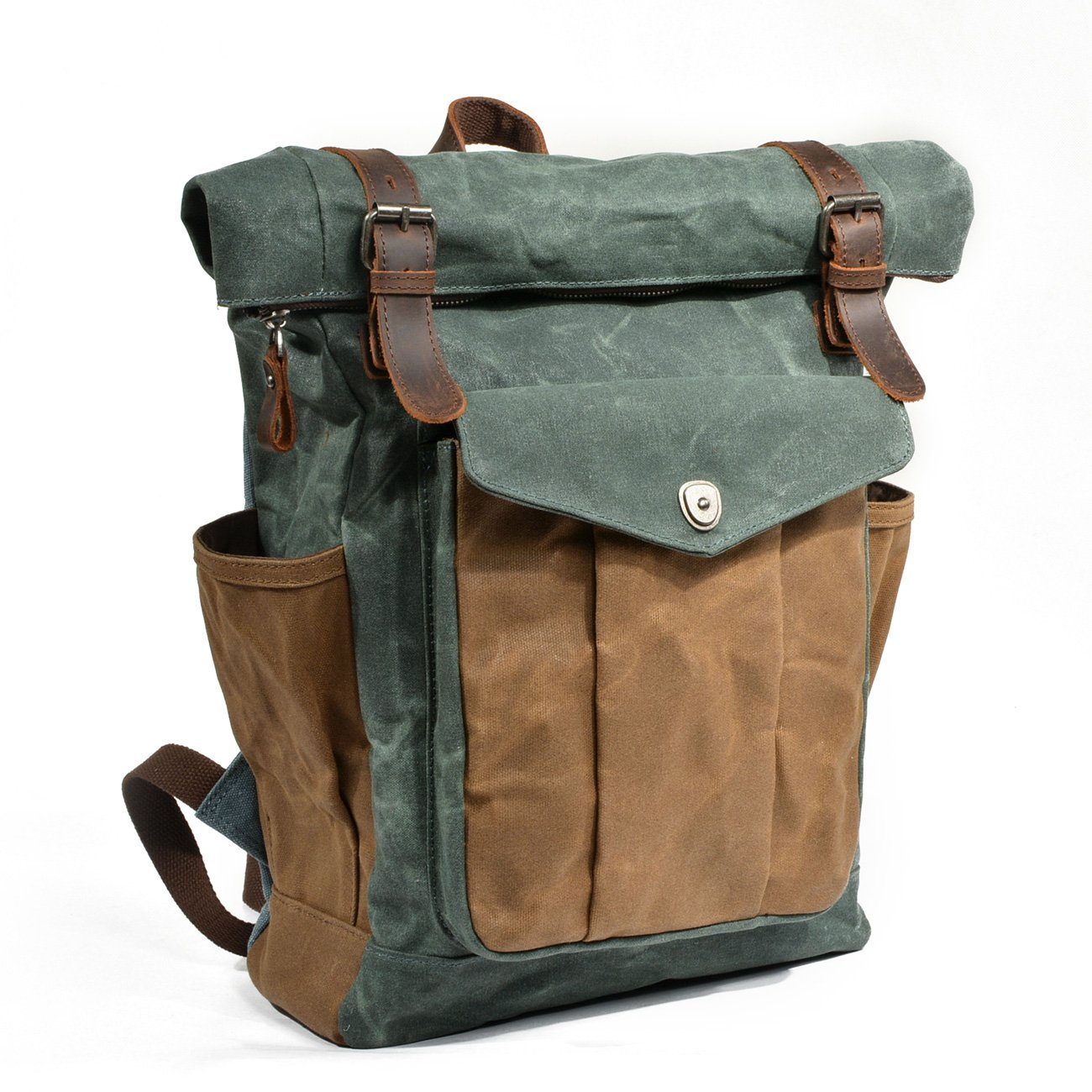 R&B | Canvas Rolltop Rucksack Lundastyle Nachhaltig und Stilvoll für Abenteurer