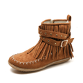 Weiche Boheme Western Damen Fransen Bequeme Stiefel R&B