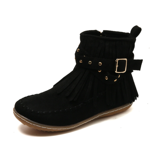 Weiche Boheme Western Damen Fransen Bequeme Stiefel R&B
