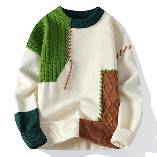 R&B | Patchwork-Design-Pullover