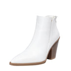R&B | Spitz Zulaufende Blockabsatz Stiefeletten