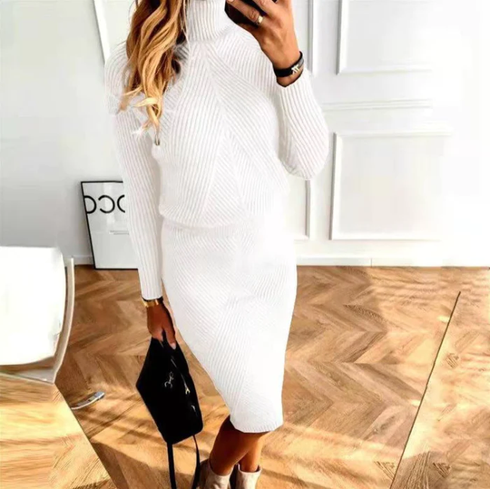 R&BMode | Gemütliches Pullover-Strickkleid
