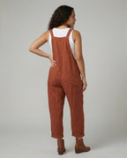 R&B | Weite-Leg-Overall Damen mit verstellbarer Schnalle und Tasche aus Baumwolle