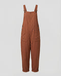 R&B | Weite-Leg-Overall Damen mit verstellbarer Schnalle und Tasche aus Baumwolle