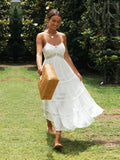 sommerliches Strandkleid mit Spaghettiträgern für Damen