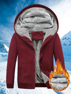 R&B | Winter warme Fleecejacke mit Kapuze