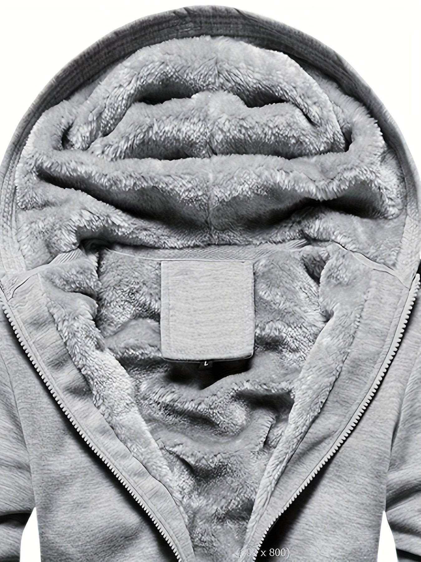 R&B | Winter warme Fleecejacke mit Kapuze