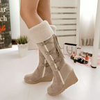 Warme Winterstiefel mit Keilabsatz | Stylische Winterstiefel für Frauen R&B