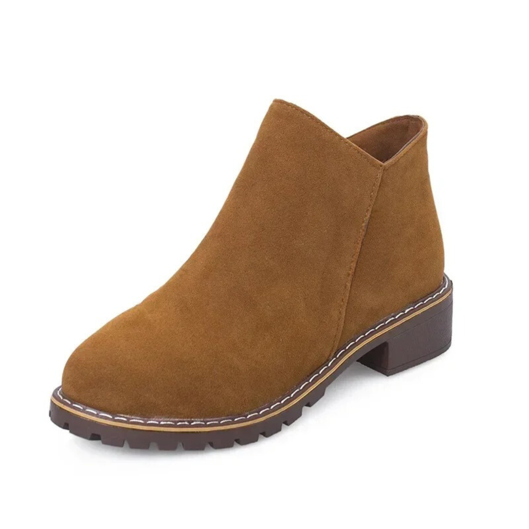 Damen Stiefeletten Wildleder Stil R&B