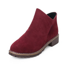 Damen Stiefeletten Wildleder Stil R&B